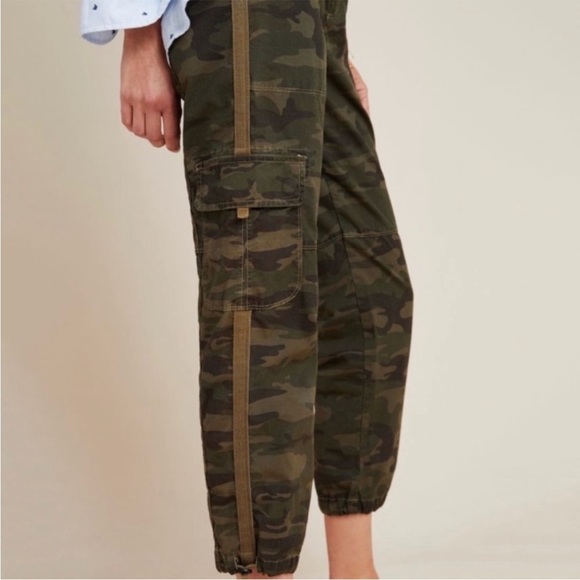 NWT Anthropologie Sanctuary Camo Cargo Cropped Jogger Pants - Picture 4 of 9